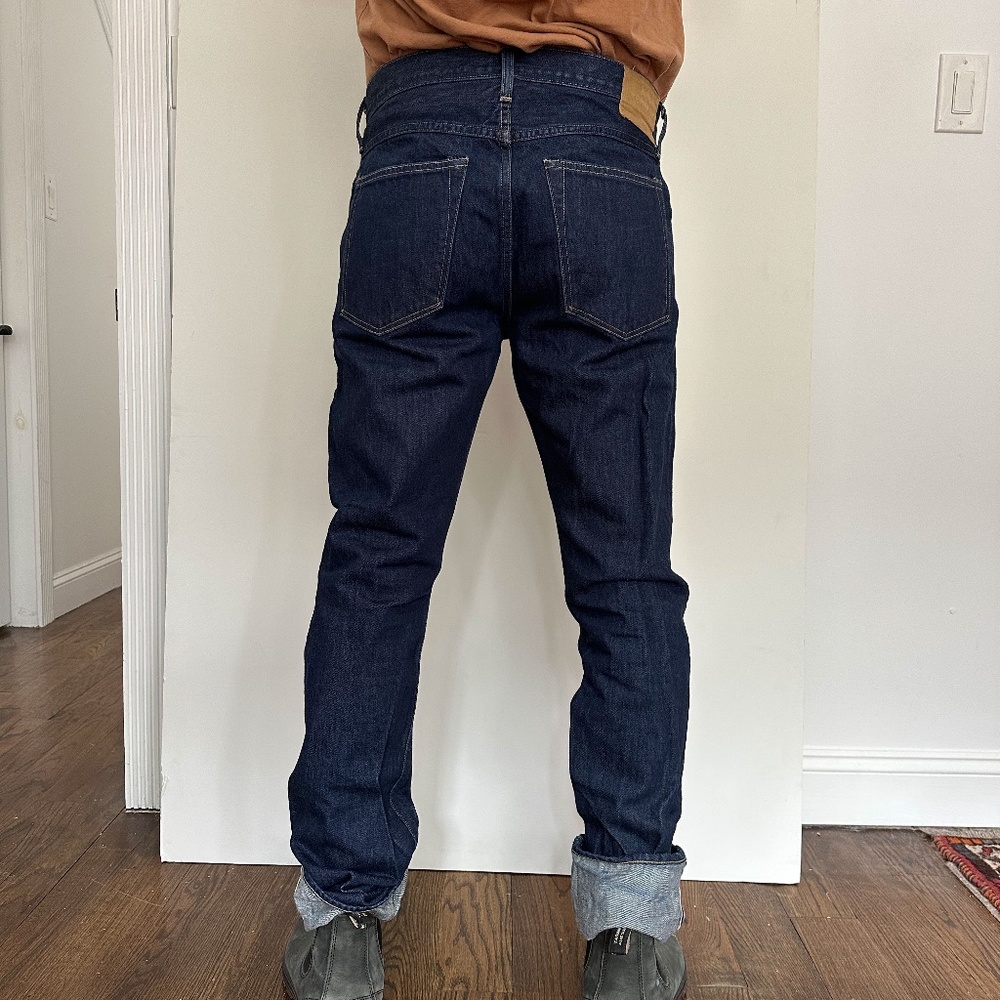 J. Crew Wallace & Barnes Slim Fit Indigo Denim Jean / Rinse Wash / 32x34 - Picture 6 of 16